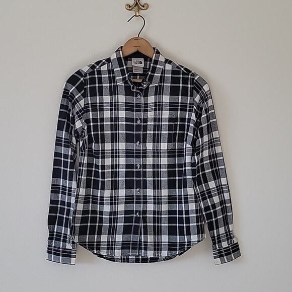The North Face Black Plaid Berkeley Button Down Shirt Size Small S - Picture 1 of 6